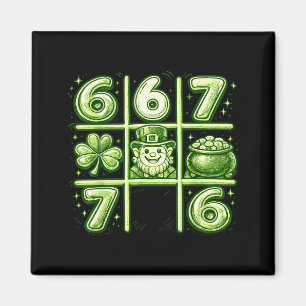 Cute shamrock tic tac toe heart 6 7 st patricks da magnet