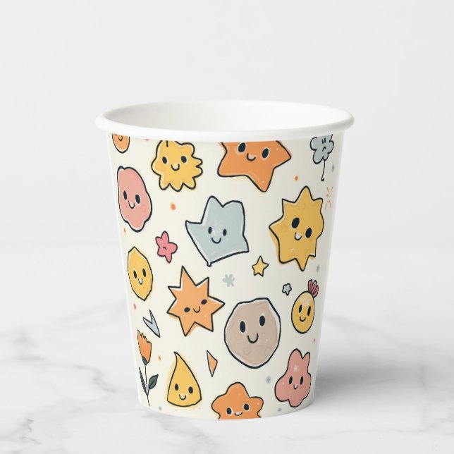 cute shapes paper cups (Front)