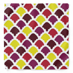 Cute shapes patterns design bandana