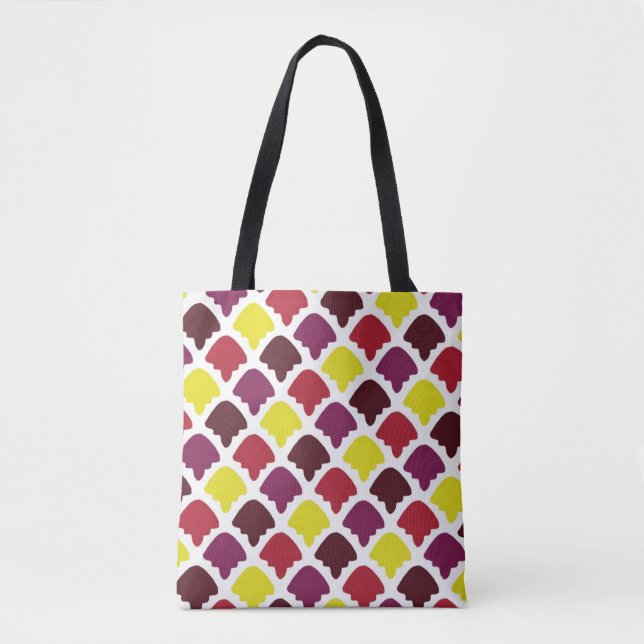 Cute shapes patterns design tote bag (Front)