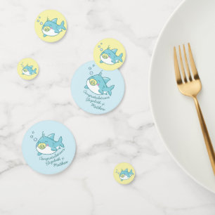 Cute Shark Baby Shower Kawaii Confetti
