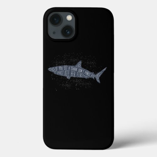Cute Shark Bites Conservation Of Marine Life Kids  iPhone 13 Case