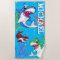 Cute Shark Cartoon Underwater Blue Ocean Kids