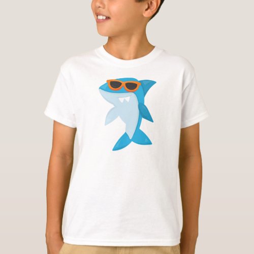 Cute Shark Cool Shark Shark With Sunglasses T_Shirt