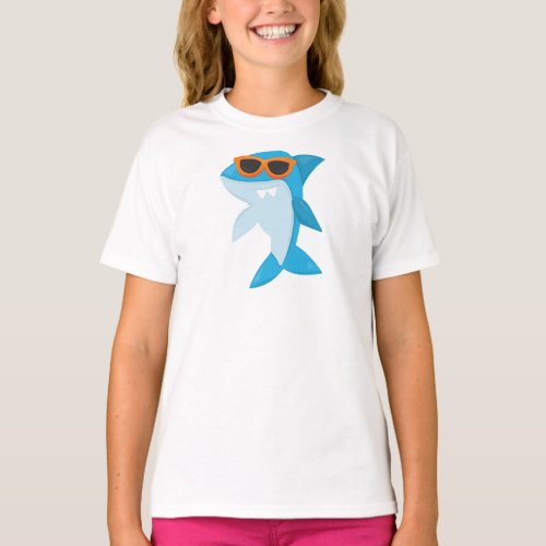 Cute Shark Cool Shark Shark With Sunglasses T_Shirt