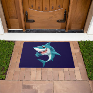 Cute shark doormat