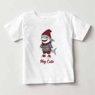 cute shark in scottish disguise baby T-Shirt