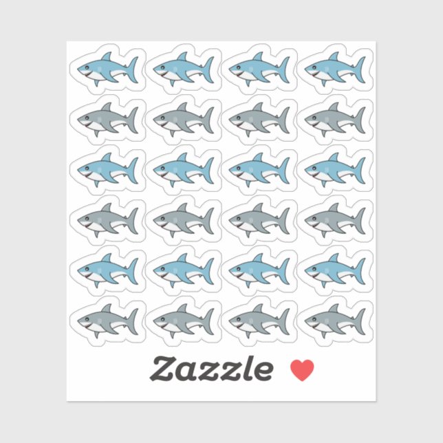 Cute Shark Planner  Sticker (Sheet)