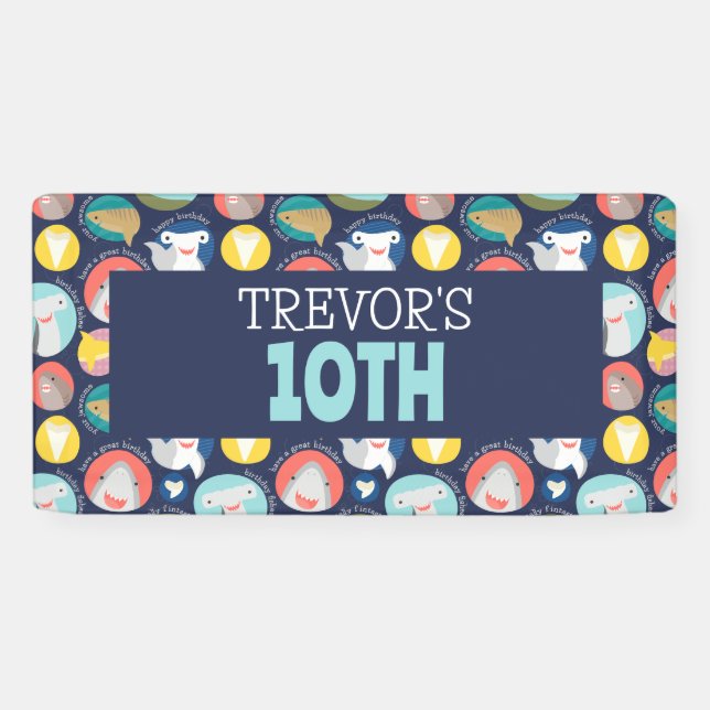 Cute Shark Species  Banner (Horizontal)