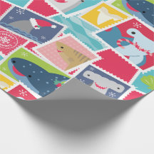 Cute Shark Species Christmas Wrapping Paper