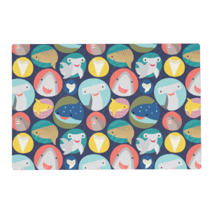 Cute Shark Species Placemat