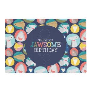 Cute Shark Species Placemat