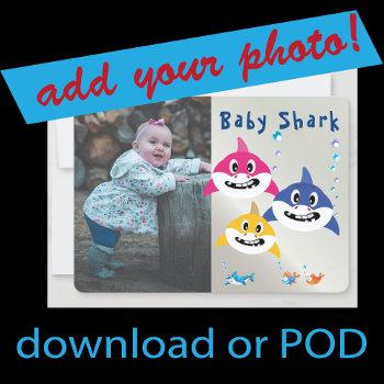Cute Shark Super Birthday Ocean Party Invitation by Whimzazzical at Zazzle