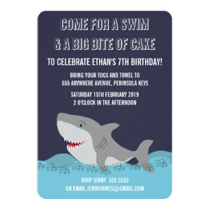 Shark Themed Invitations 7