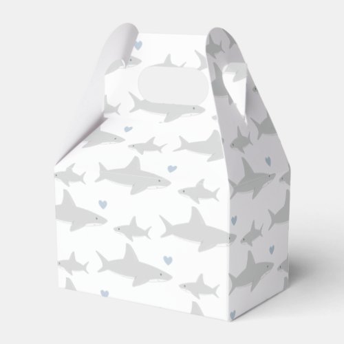 Cute Sharks  Baby Shower Favor Box