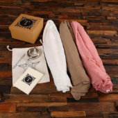 Cute Shawl and Pen Gift Set with Bracelet Flask (Front)