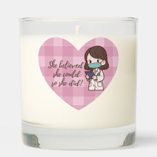 Cute She Believed She Could So She Did Scented Candle