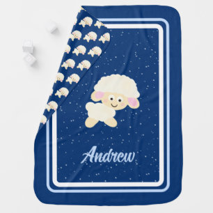 Cute sheep baby blanket