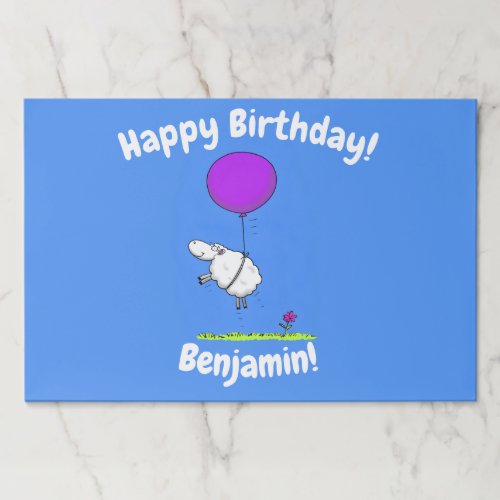 Cute sheep balloon cartoon humor illustration paper pad