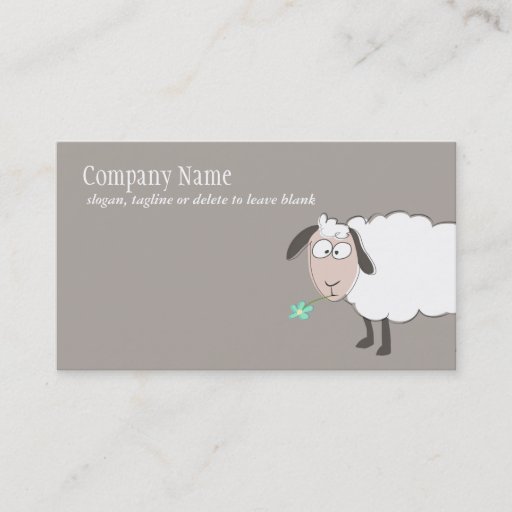 Customizable Cute Sheep Business Card