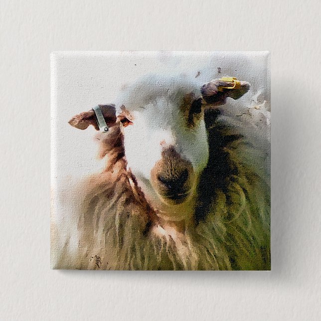 CUTE SHEEP BUTTON (Front)