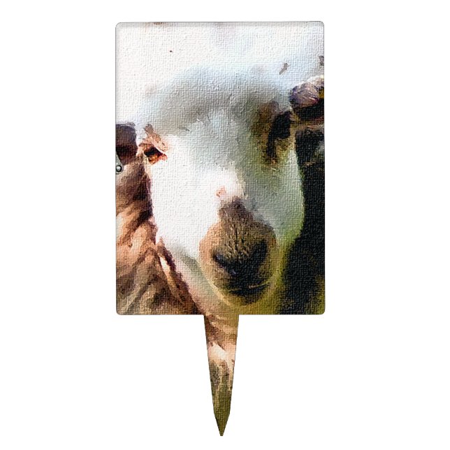 CUTE SHEEP CAKE TOPPER (Front)