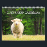 Cute Sheep Calendar<br><div class="desc">Twelve month calendar featuring cute photos of sheep enjoying life. All new images since my Sheep Loving Life calendar. Great gift for anyone who adores these sweet and amazing animals. Many thanks for looking!</div>