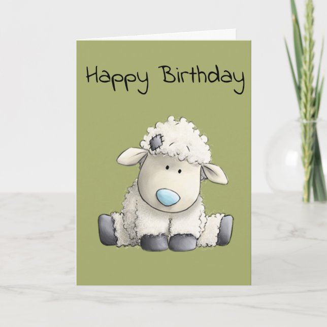 Cute Sheep Card (Front)