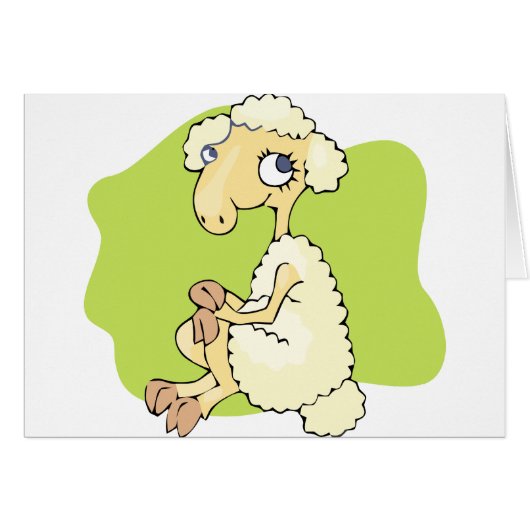 Cute Sheep Cards (Front Horizontal)