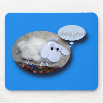 Cute Sheep Chinese Year Zodiac Birthday Mousepad by AnimalDrawings at Zazzle
