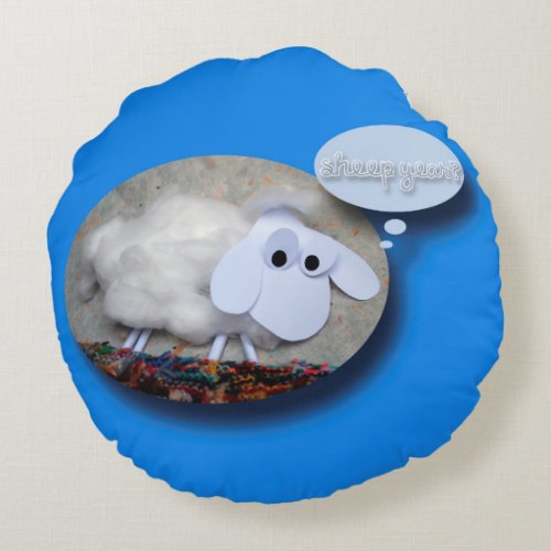 Cute Sheep Chinese Year Zodiac Birthday Pillow