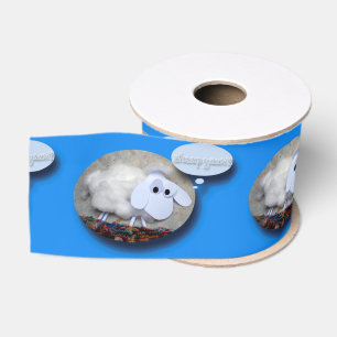 Cute Sheep Chinese Year Zodiac Birthday Ribbon