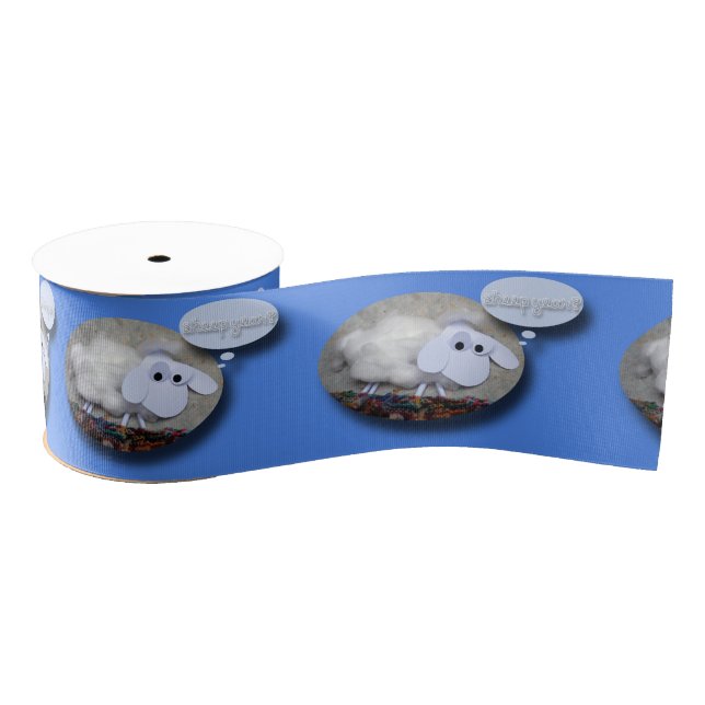 Cute Sheep Chinese Year Zodiac Birthday Ribbon (Spool)