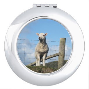 CUTE SHEEP COMPACT MIRROR
