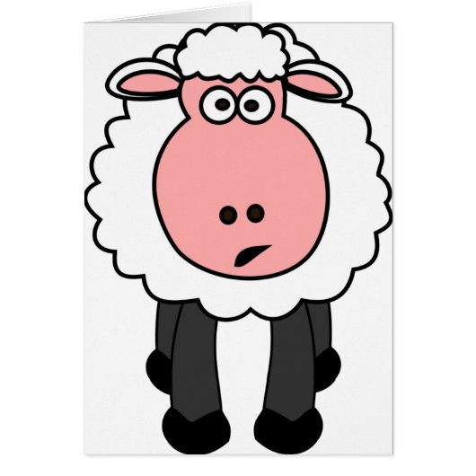 Cute Sheep Design Cards (Front)