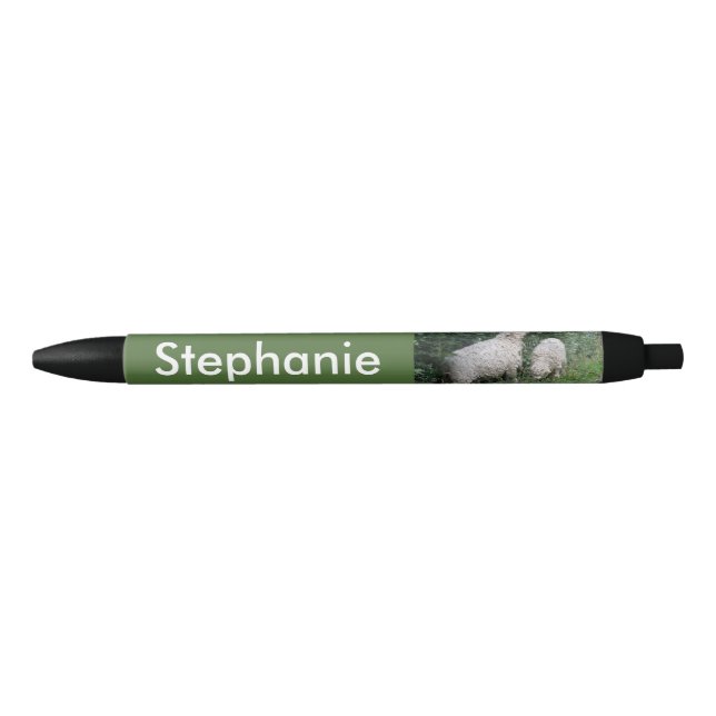 Cute Sheep Eating Leaves Personalized Pen (Front)