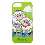 Cute Sheep family &amp; Custom Name iPhone 8/7 Case