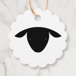 Cute Sheep Favor Tags