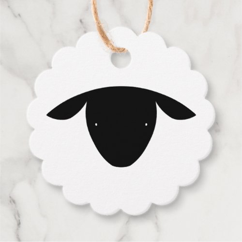 Cute Sheep Favor Tags