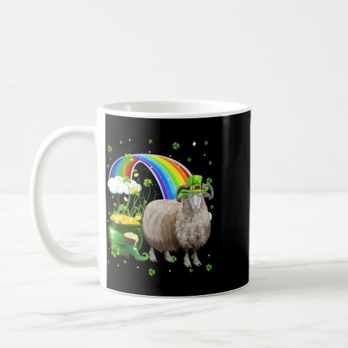 Cute Sheep Gift Irish Shamrock St Patricks Day Coffee Mug