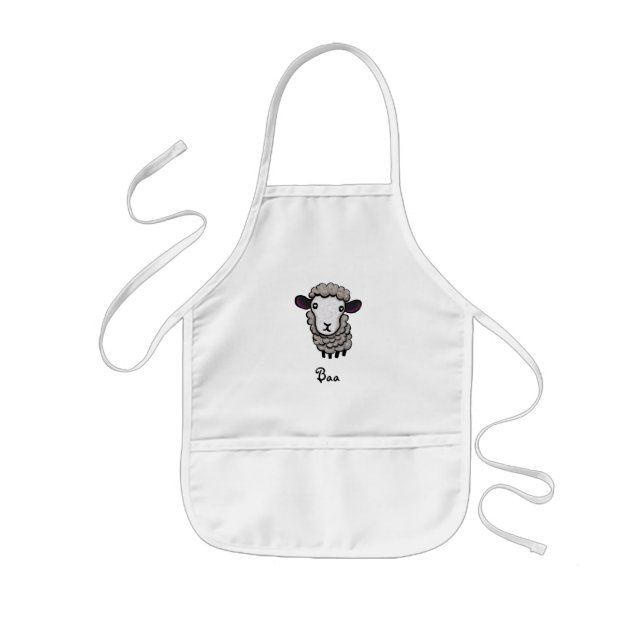 cute sheep kids' apron (Front)