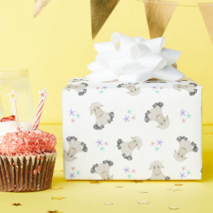 Cute Sheep Kids Farm Animals Barnyard Birthday Wrapping Paper