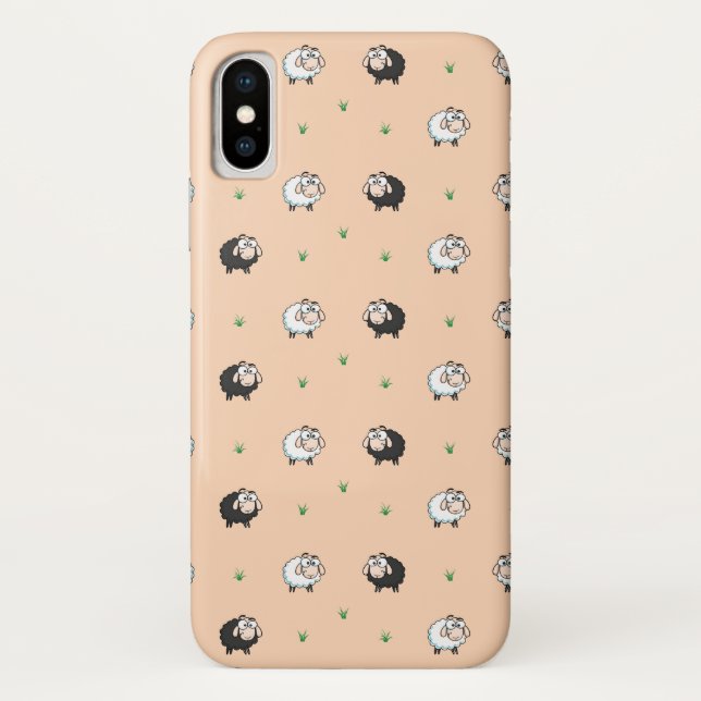 Cute Sheep Lamb Pattern Case-Mate iPhone Case (Back)