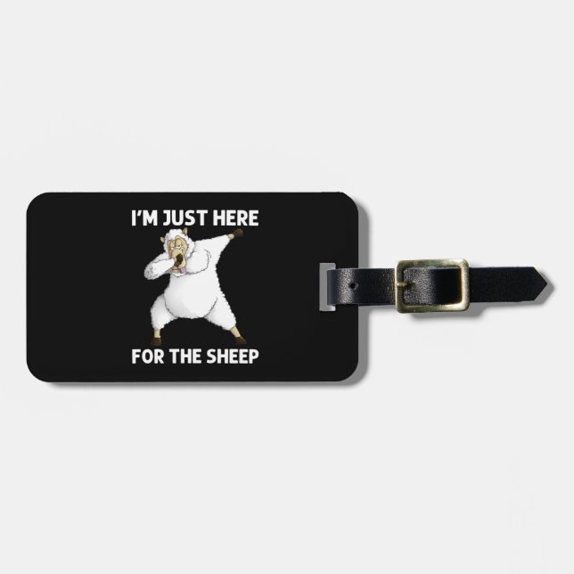 Cute Sheep Luggage Tag (Front Horizontal)