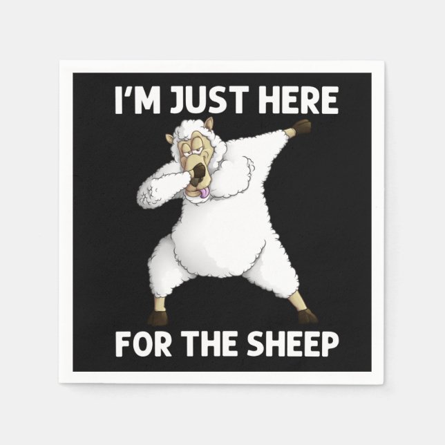 Cute Sheep Napkins (Front)