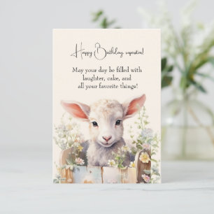 Cute Sheep Nestled In A Box