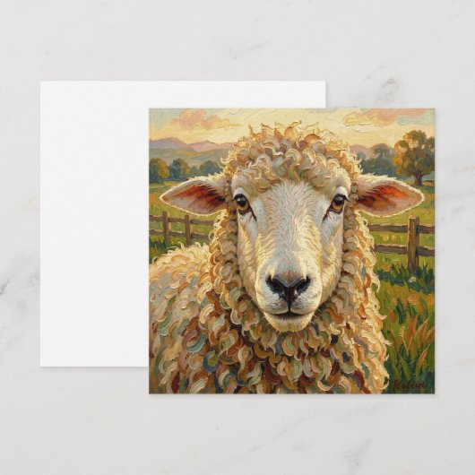 Cute Sheep on a Ranch  | Farm Animals (Front/Back)