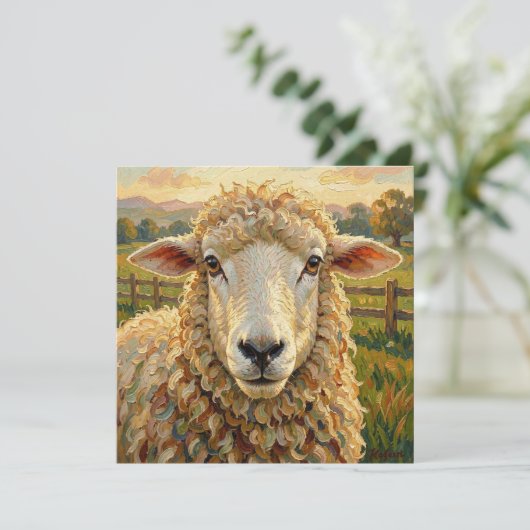 Cute Sheep on a Ranch  | Farm Animals (Standing Front)