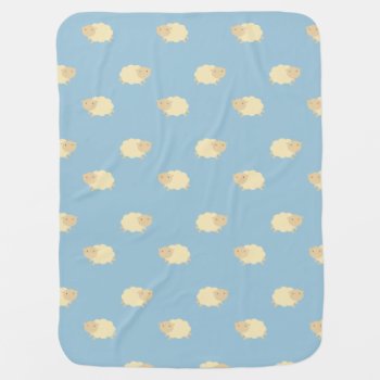 Cute Sheep Pattern Baby Blanket by imaginarystory at Zazzle