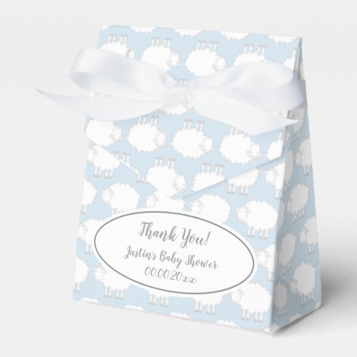 Cute sheep pattern baby shower party favor boxes